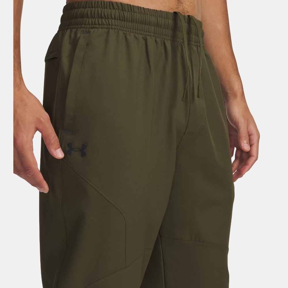 Under Armour Men's Unstoppable Joggers - Green and Black - Picture 3 of 6